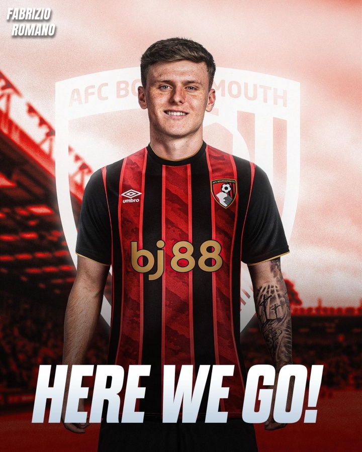 开云-官方：利物浦19岁前锋本多克加盟伯恩茅斯，转会费总价2500万镑